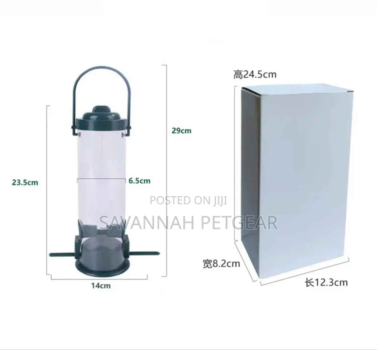 Plastic Bowl Hanging Wild Bird Feeder/Dispenser for Garden/Balcony