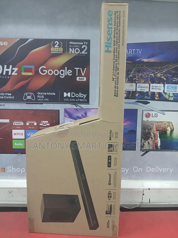 Hisense Soundbar 200w Wireless Subwoofer 2.1ch-Sh218