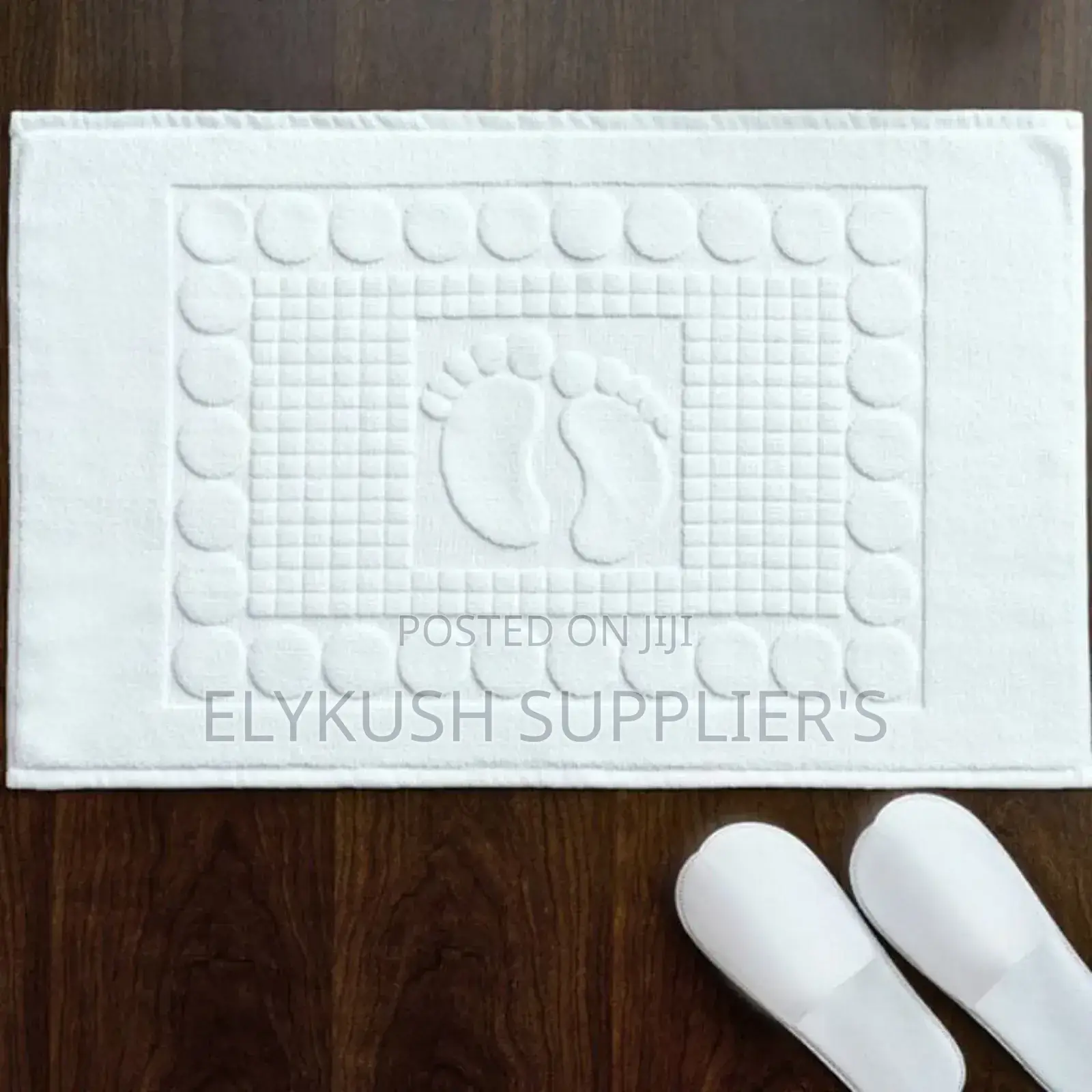 *White Cotton Bathmats/Floor Mats