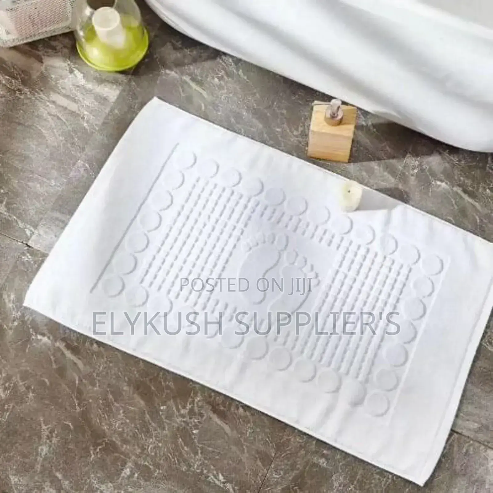 *White Cotton Bathmats/Floor Mats