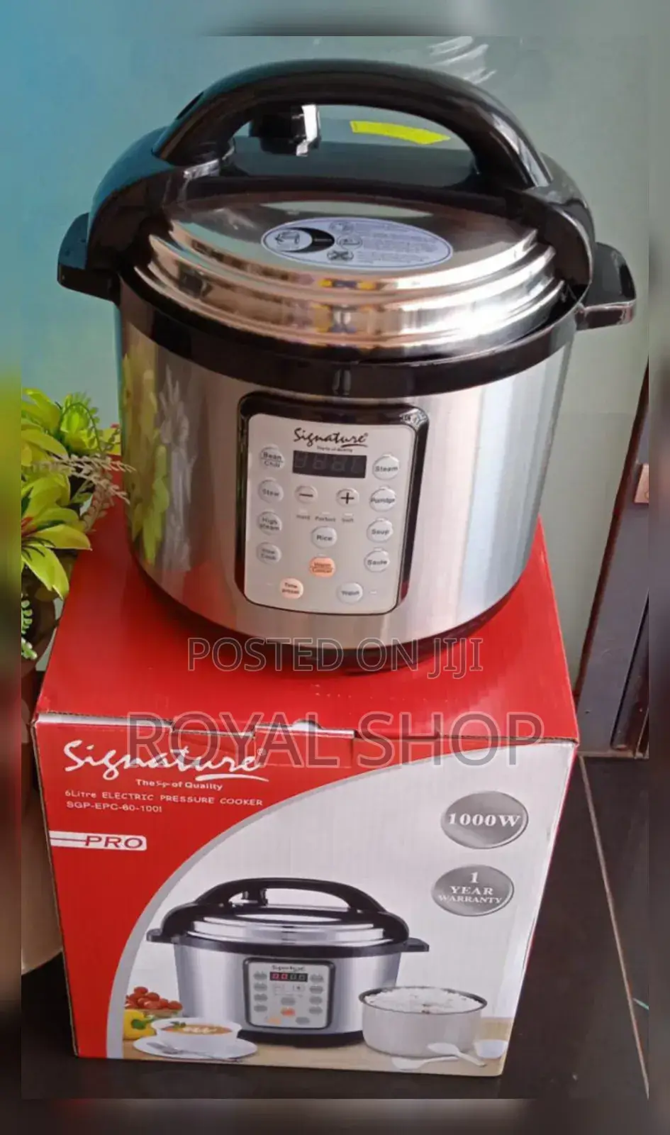 Electric Pressure Cooker 6 Liters