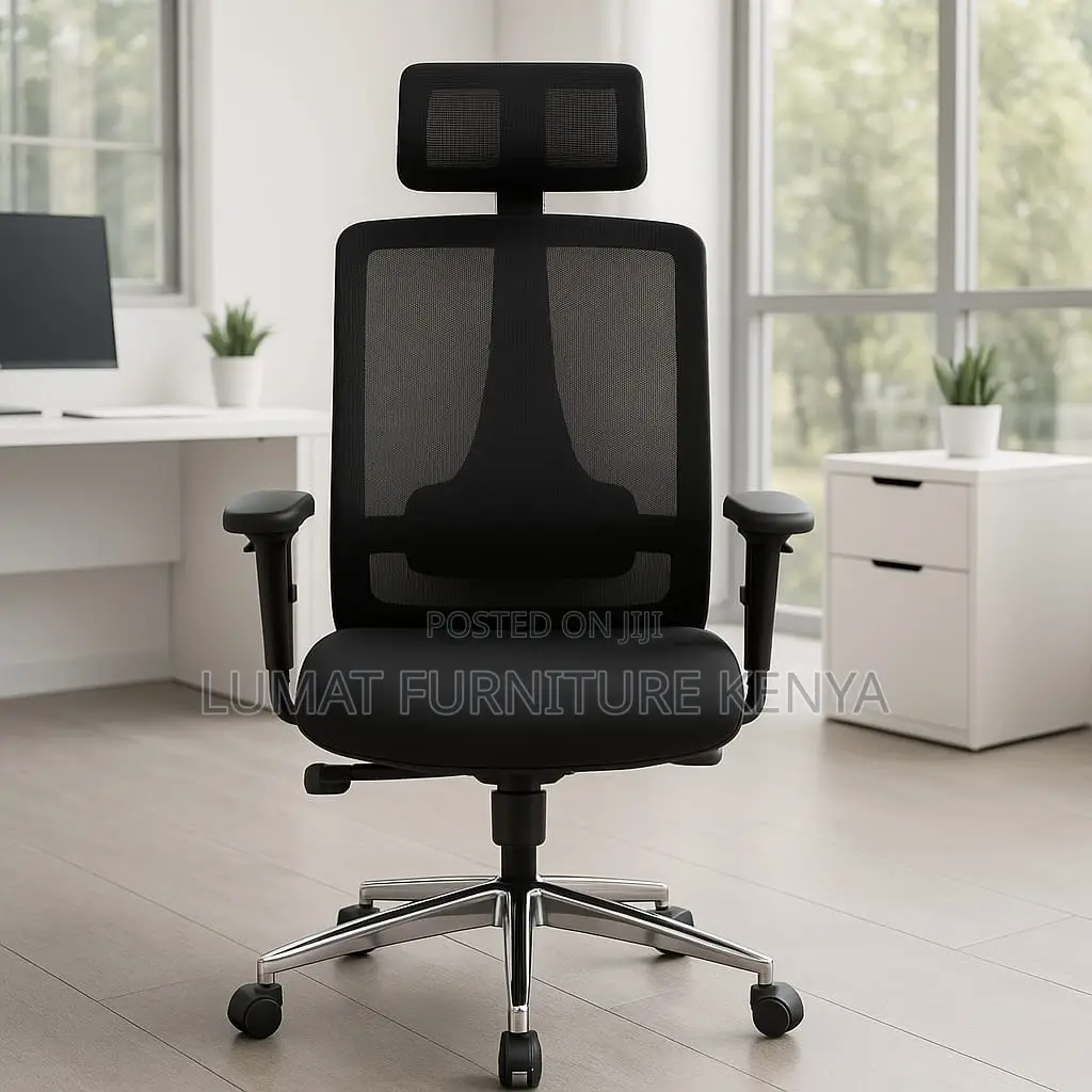 Ergonomic Swivel Office Chair With Armrests