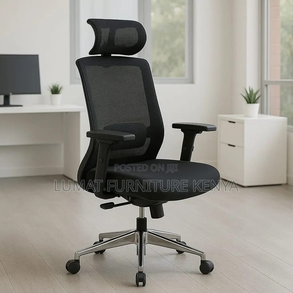 Ergonomic Swivel Office Chair With Armrests