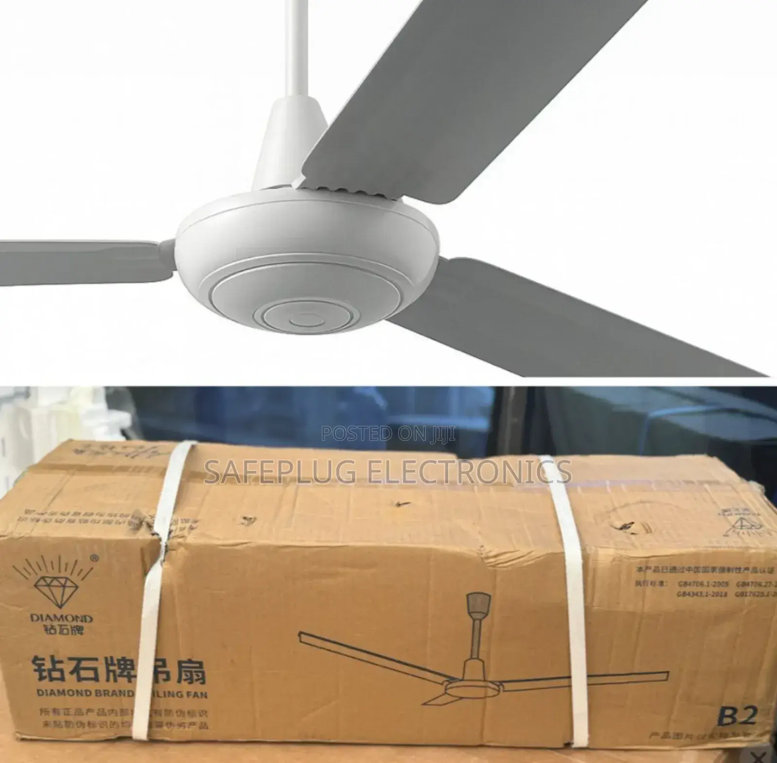 Diamomd - 56" Inches B2 Ceiling Fan