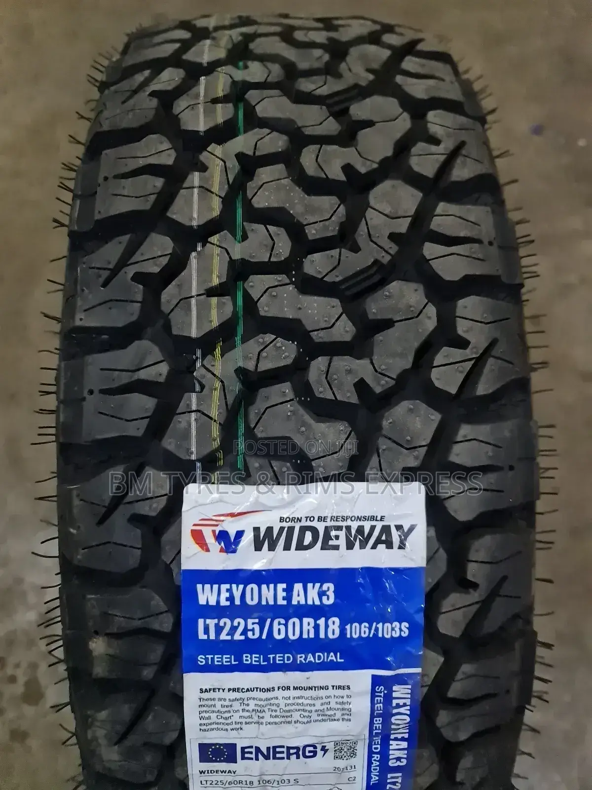 Lt 225 /60 R18 Wideway Tyres (All Terrrain)