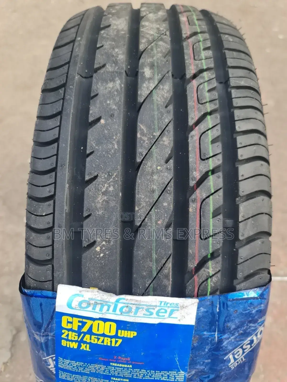 215 /45 R17 Comforser Tyres. (Cf700)