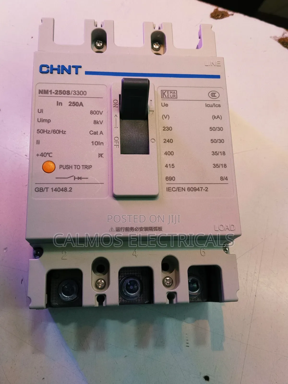 250a McCb 3pole Chint