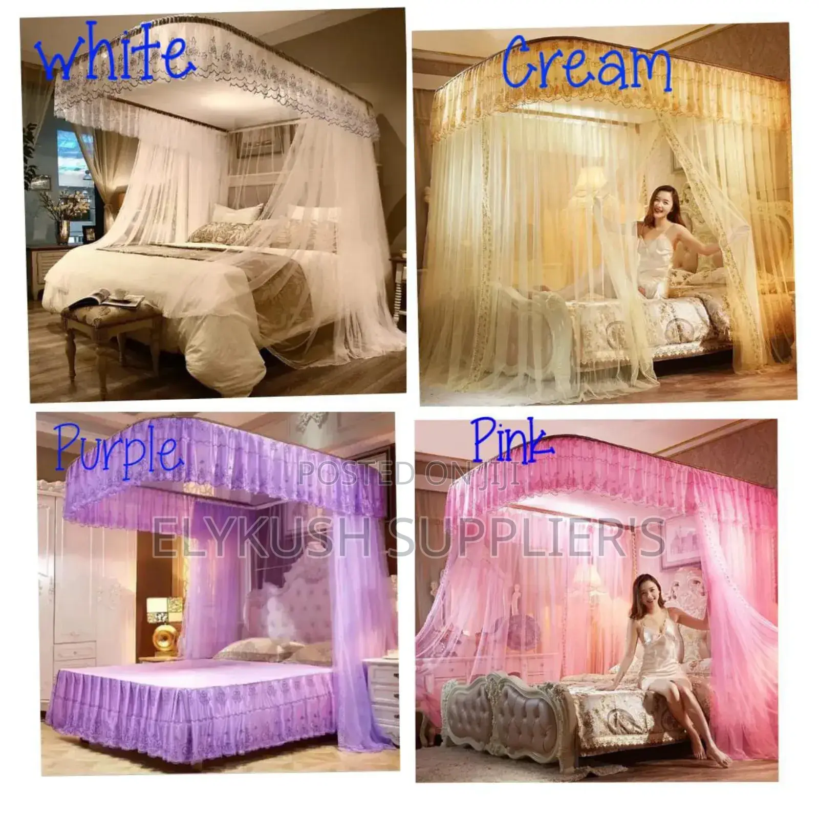 2stand Rail Mosquito Net*
 
~Sizes: *4*6,5*6 and 6*6*