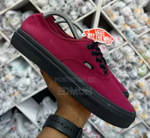 Red Black Sole Off the Wall Vans Sale