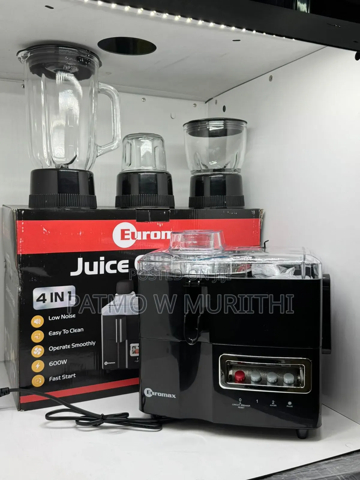 Euromax Juicer Blender 4in1, Food Processor