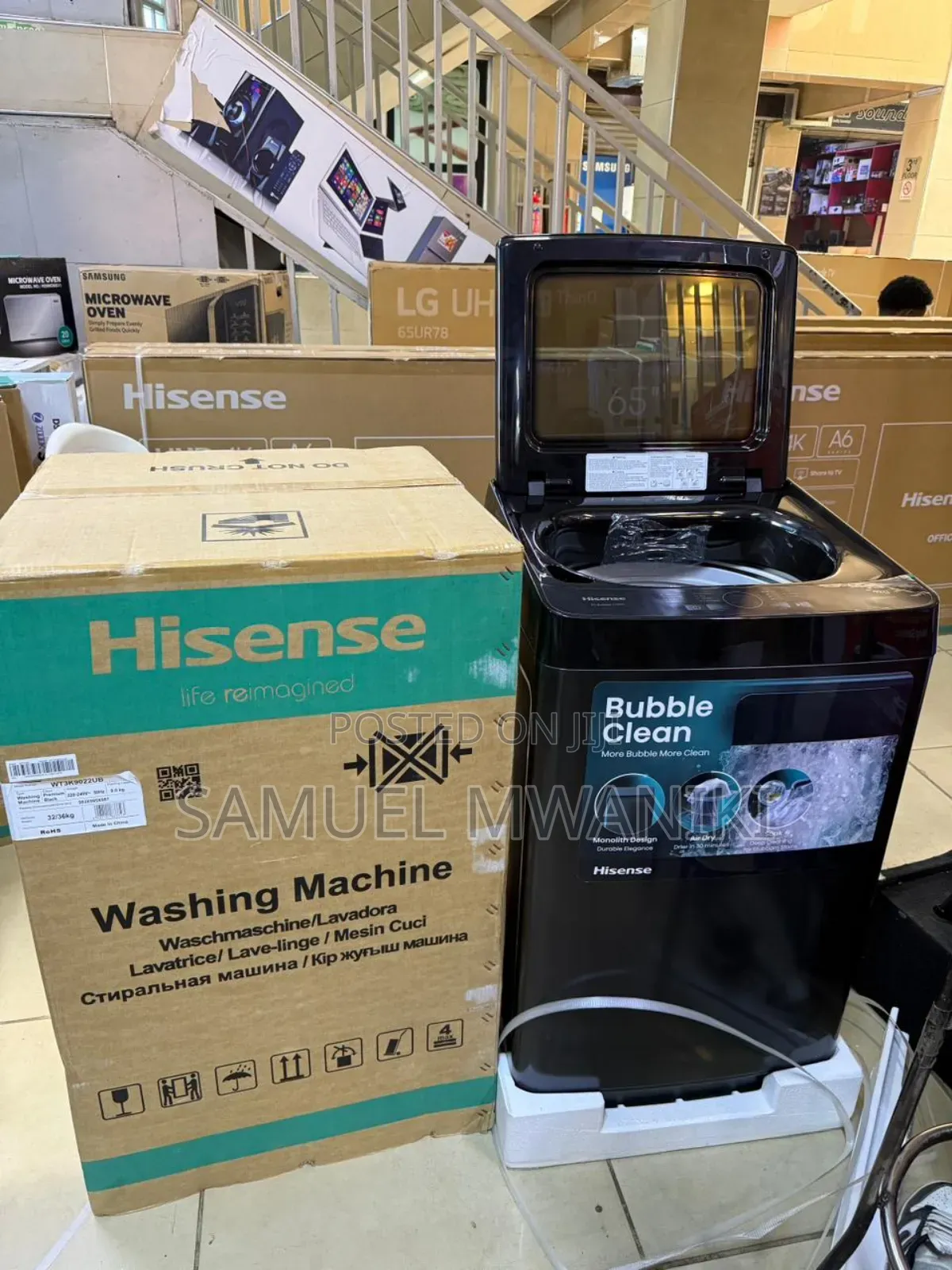 Hisense 9kg Top Load Washing Machine Full Automatic Wt3k9022ub