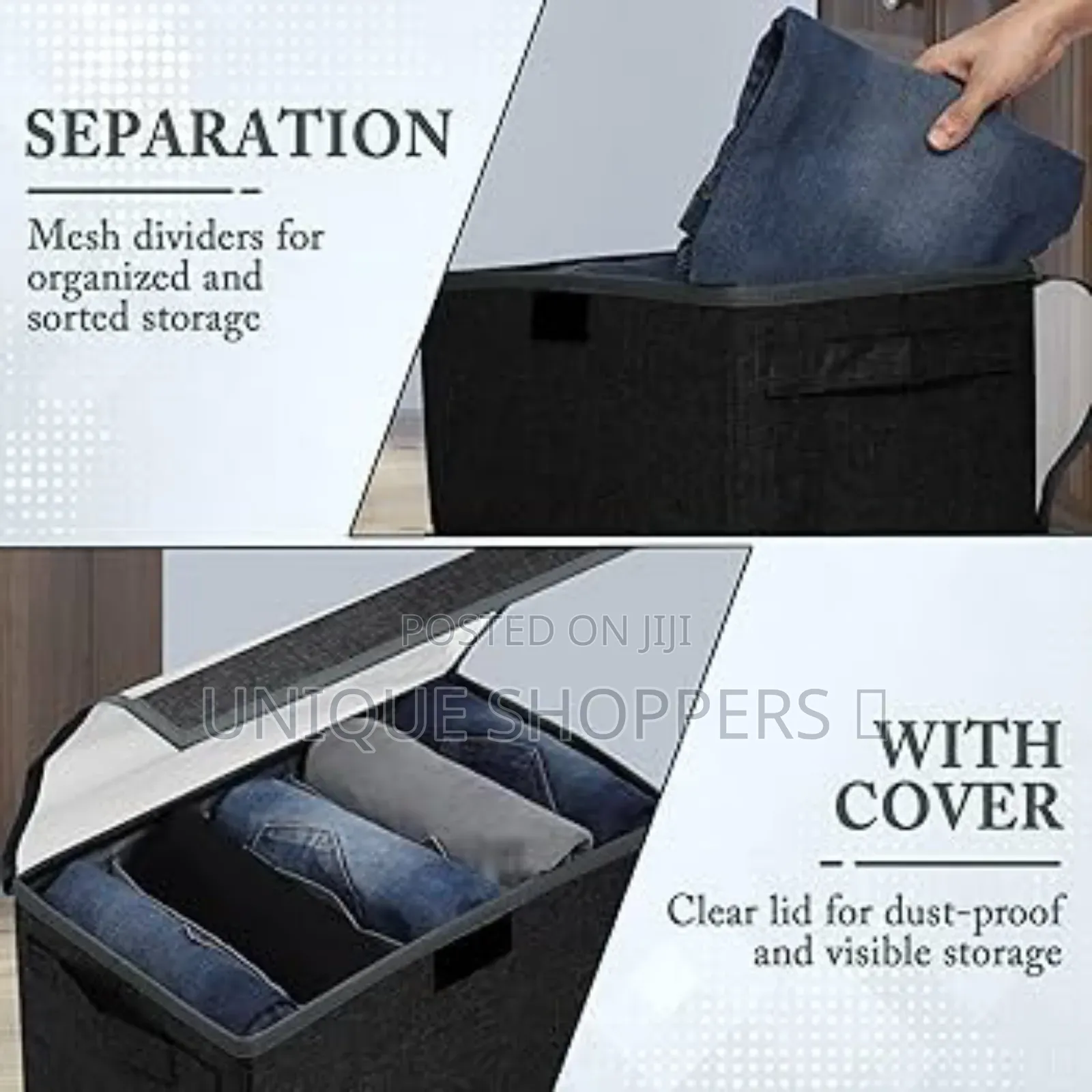 Dust Proof Transparent Cover Foldable Clothes Organizer Now Available