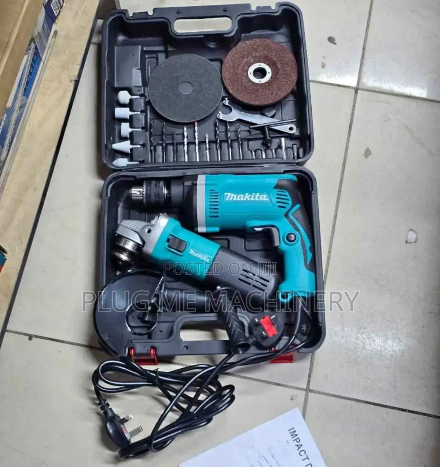 Makita Combo Drill/ Electric Angle Grinder Combo Drill
