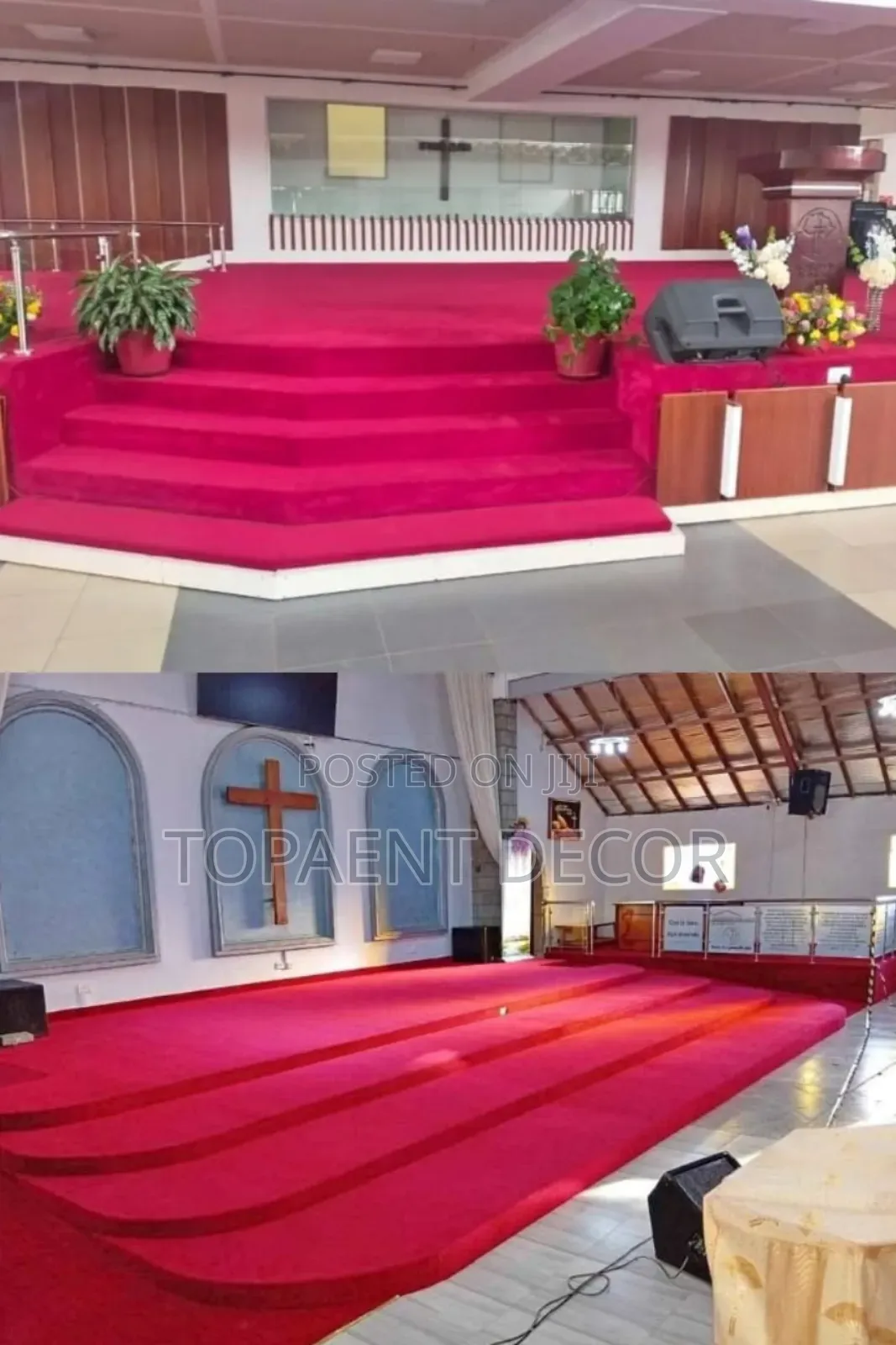 End to End Elegance Church Altar 4mm Thick Wall to Wall Carpets
