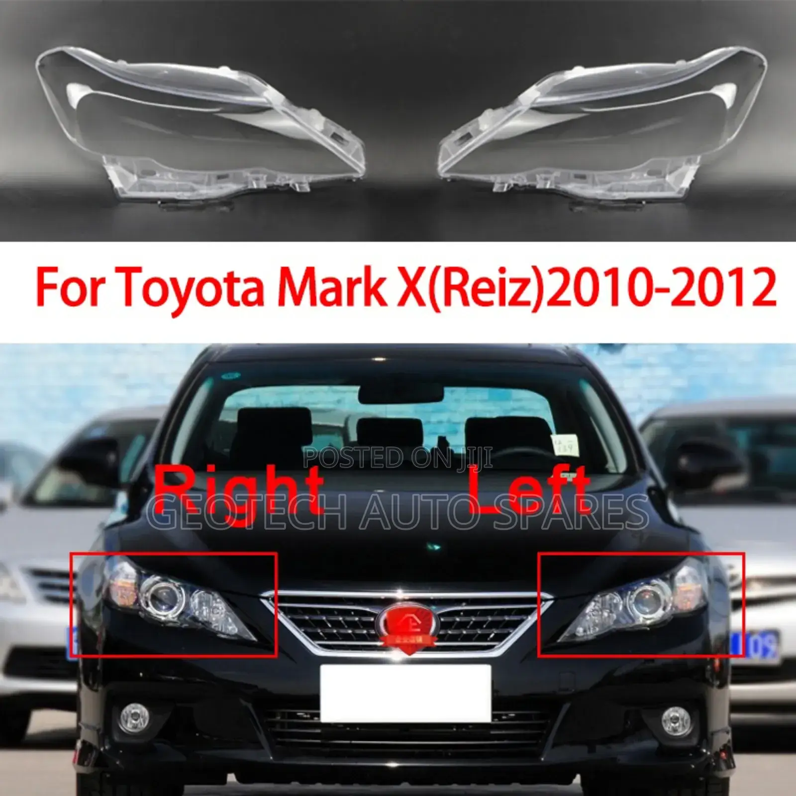 Toyota Mark X Headlight Lens