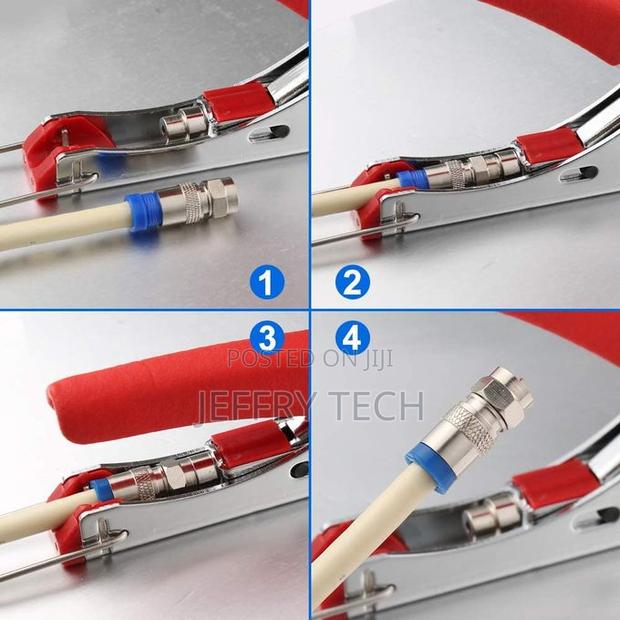 Compression Coax Cable Crimper Kit Coaxial Cable Rg6 Compression Tool - thumbnail 2