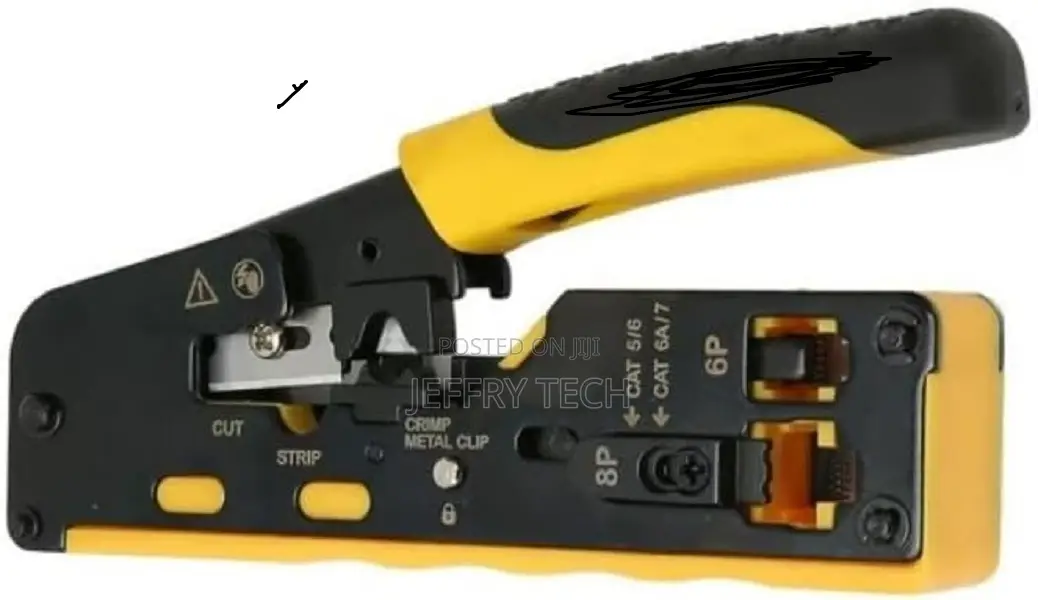 Crimper Pass Through N7088 – Rj45 Crimp Tool, Ethernet Wire Cutter C