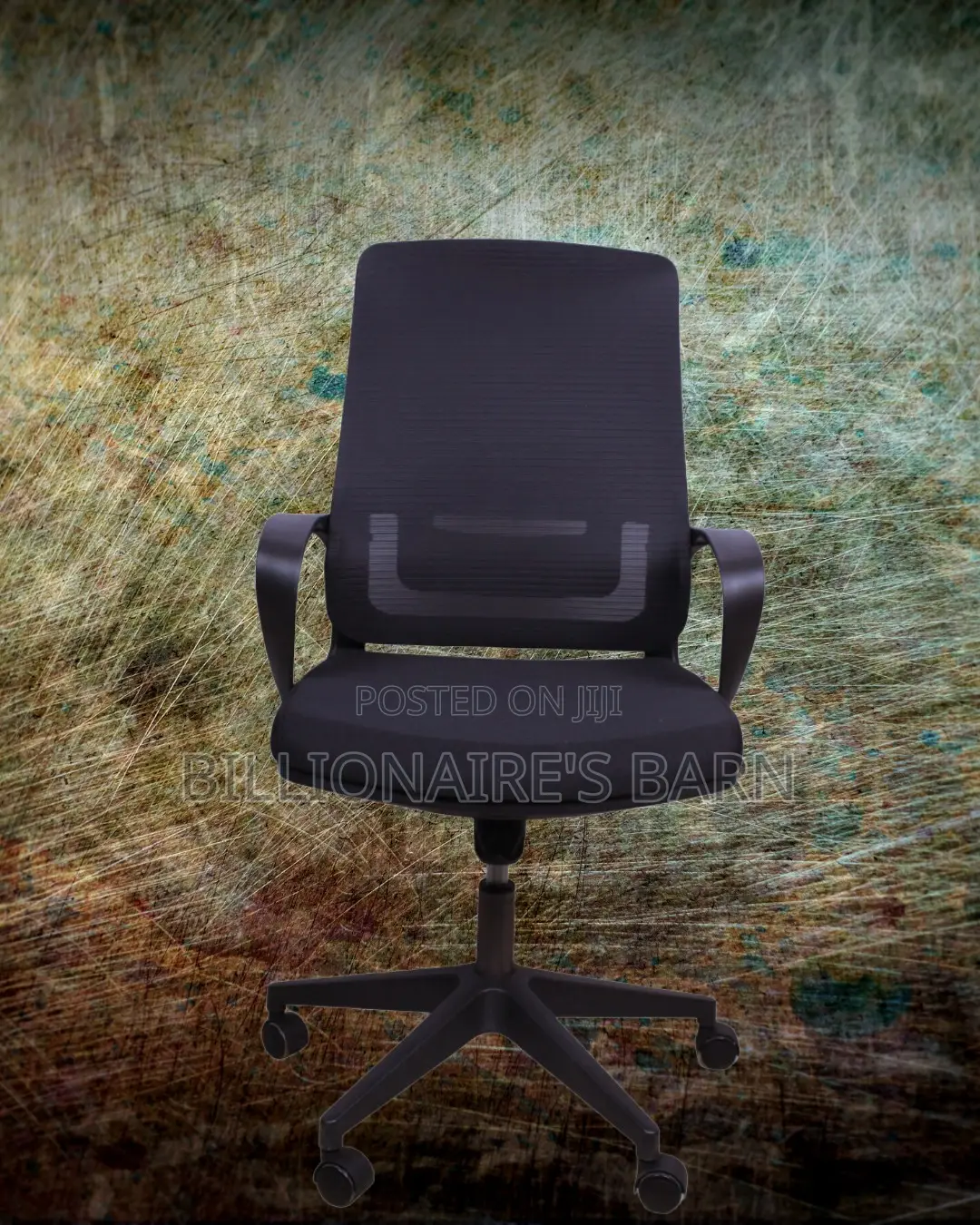 Executive Black Ergonomic Mesh Office Chair | Headrest Support