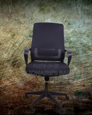 Executive Black Ergonomic Mesh Office Chair | Headrest Support