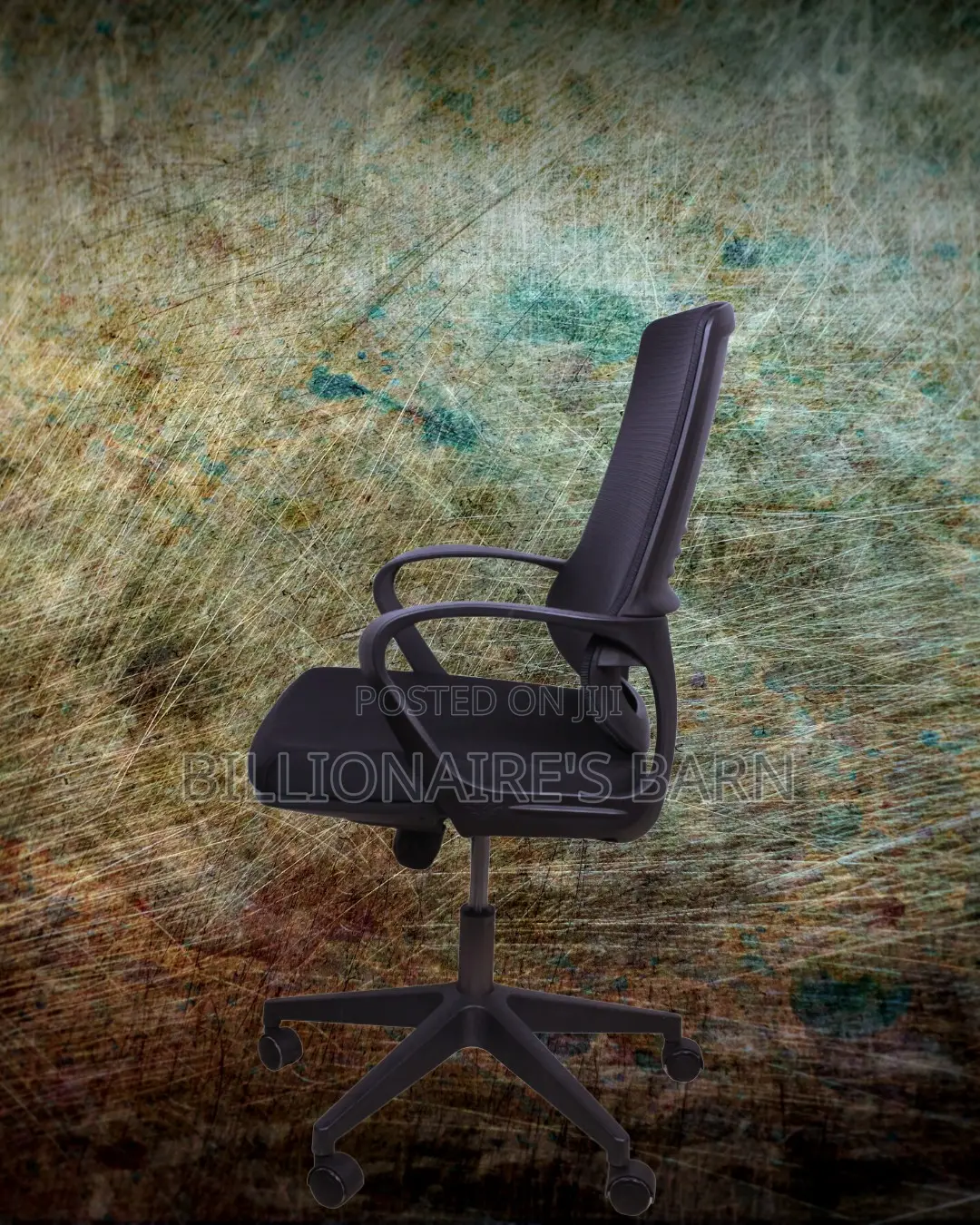 Executive Black Ergonomic Mesh Office Chair | Headrest Support