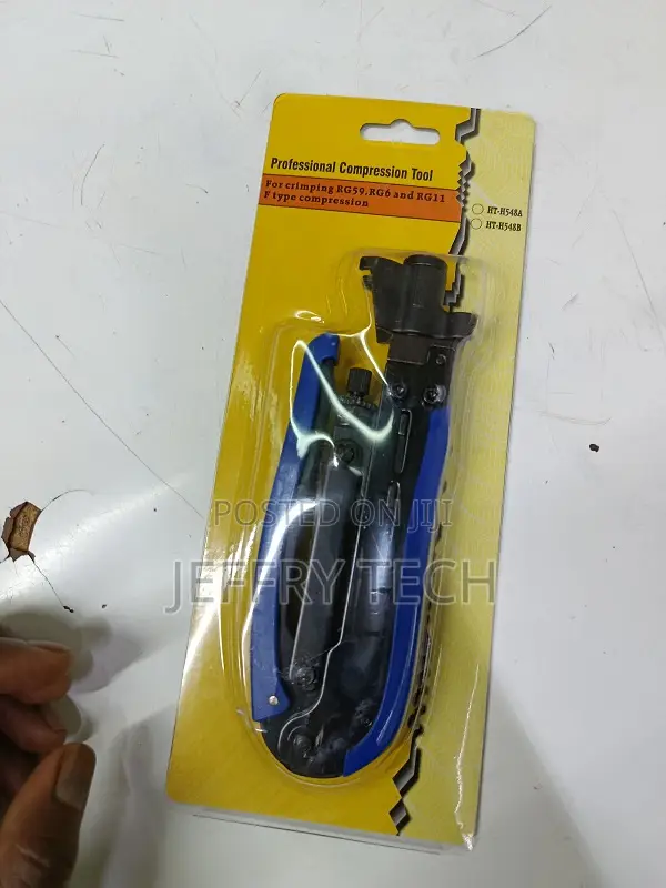 Rg59 Rg6 Rg11 Cable F-Connector Compression Tool / Blue and Black Plas