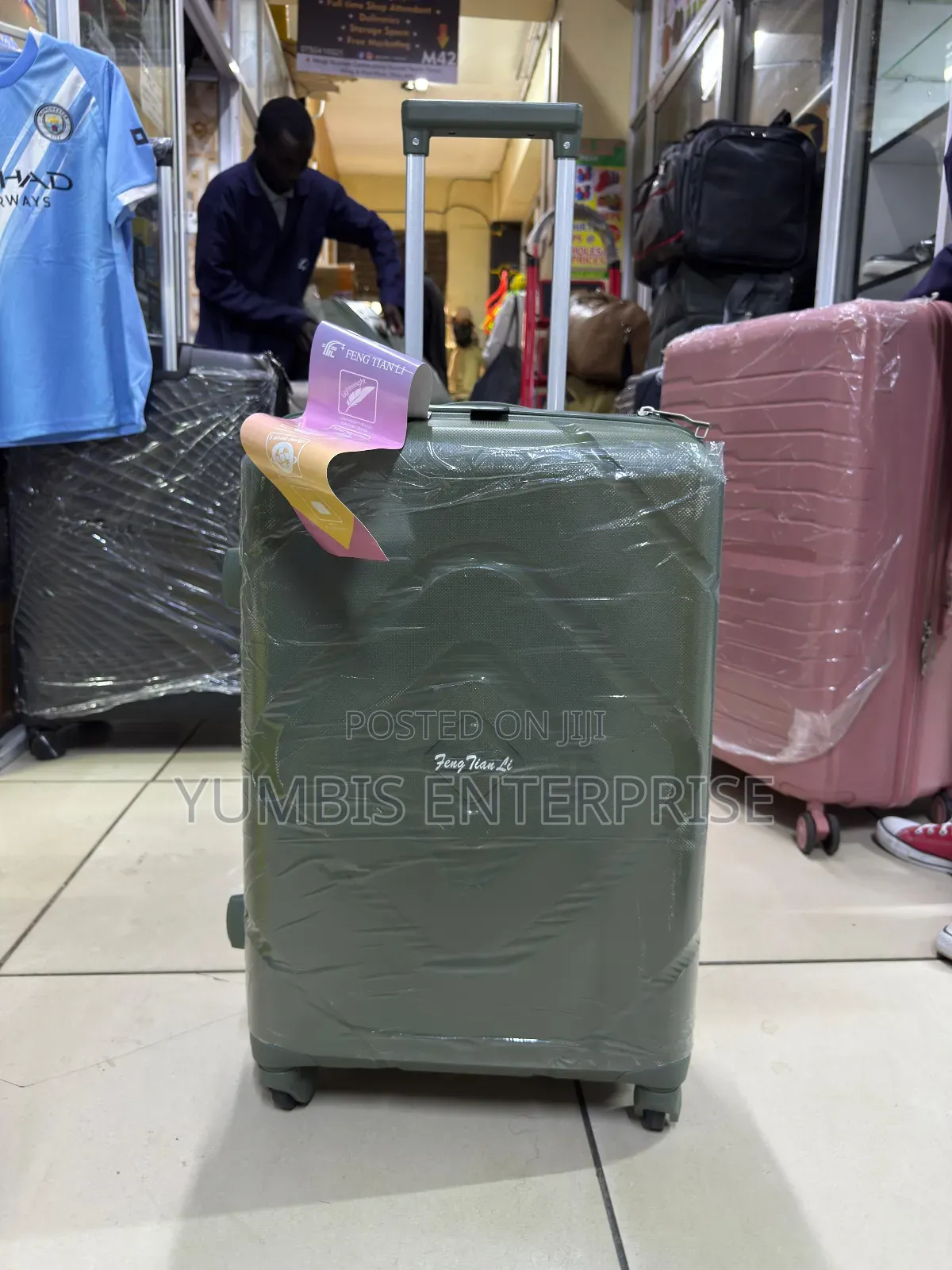 Small Size Jungle Green Rubber Unbreakable Suitcase