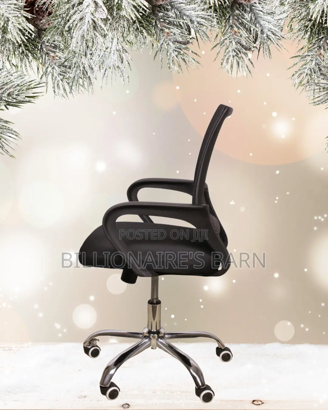 Orthopedic Secretarial Mesh Office Chair | Padded Armrests