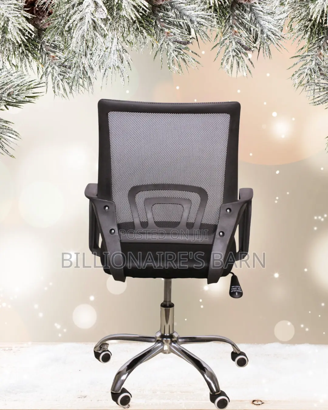Orthopedic Secretarial Mesh Office Chair | Padded Armrests