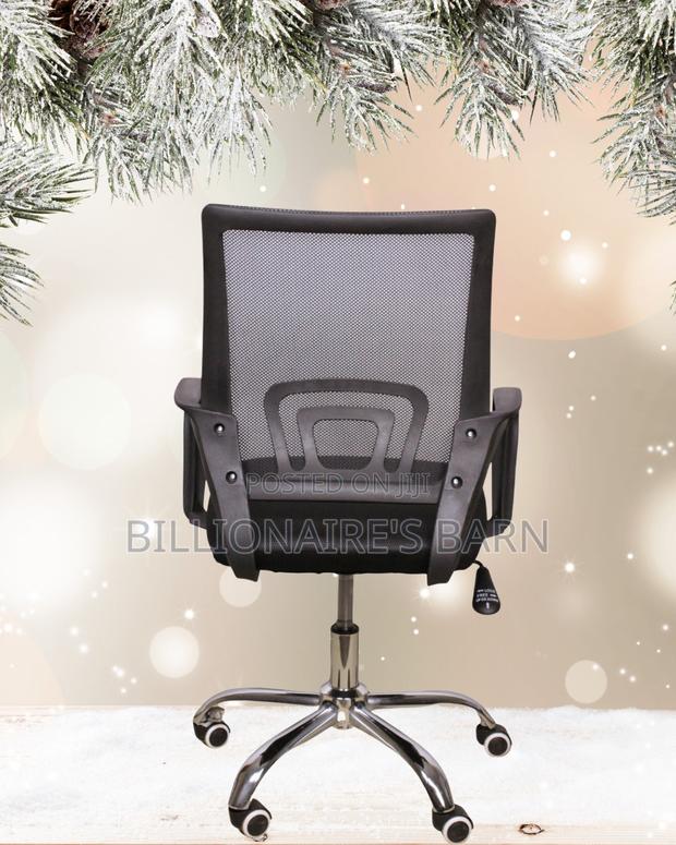 Orthopedic Secretarial Mesh Office Chair | Padded Armrests - thumbnail 3