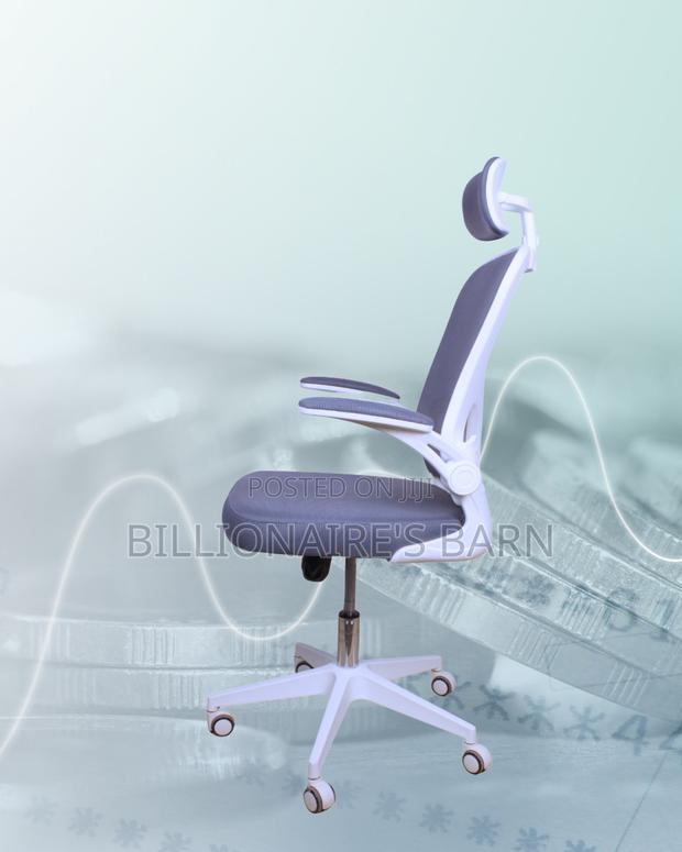White Ergonomic Office Chair | Adjustable Lumbar Support - main view
