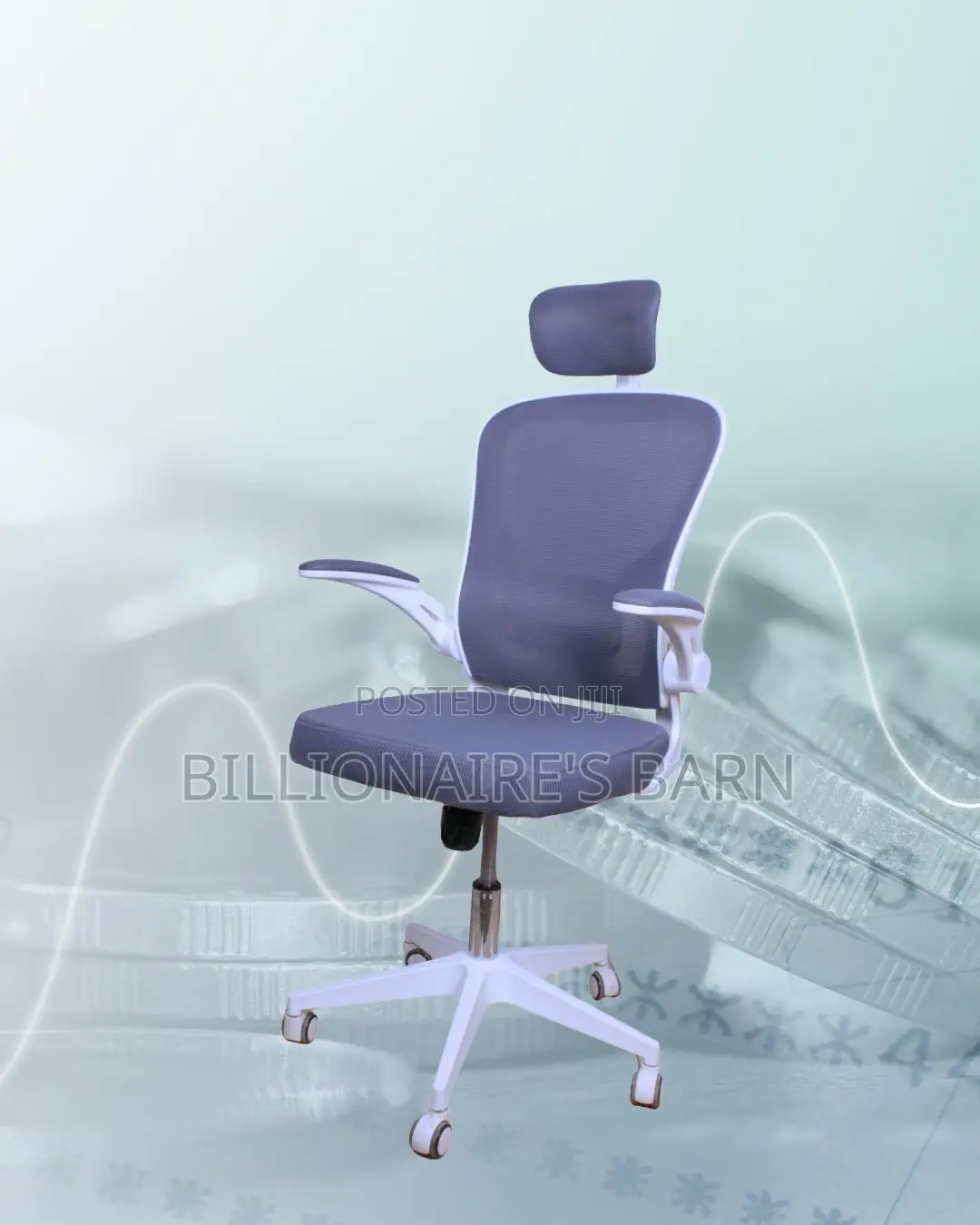 White Ergonomic Office Chair | Adjustable Lumbar Support