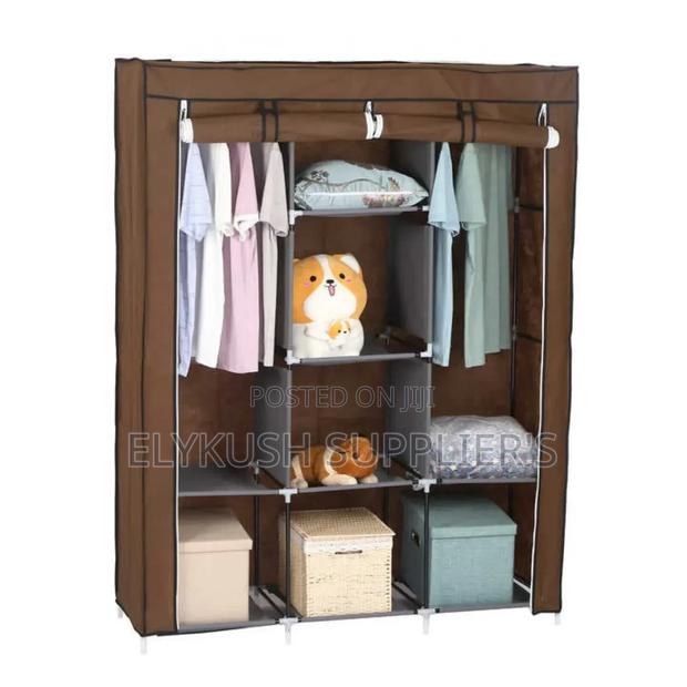 * 3 Column Portable Metallic Wardrobes - thumbnail 3
