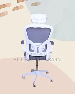 Orthopedic White Ergonomic Office Chair — Boosts Posture Focus