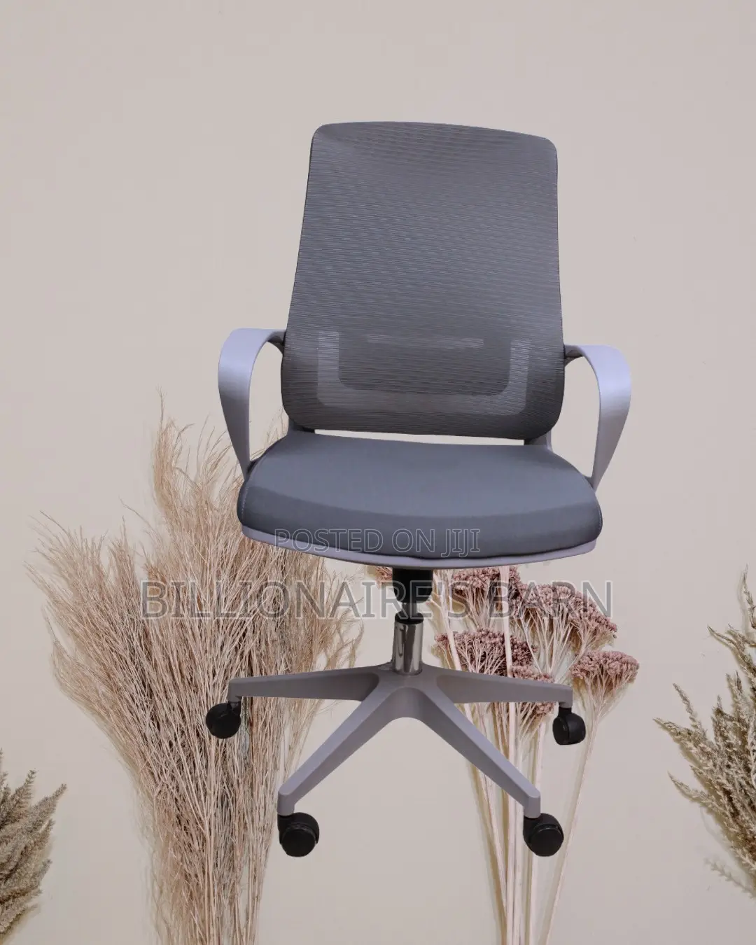 New Arrival Grey Ergonomic Mesh Office Chair | Swivel Base