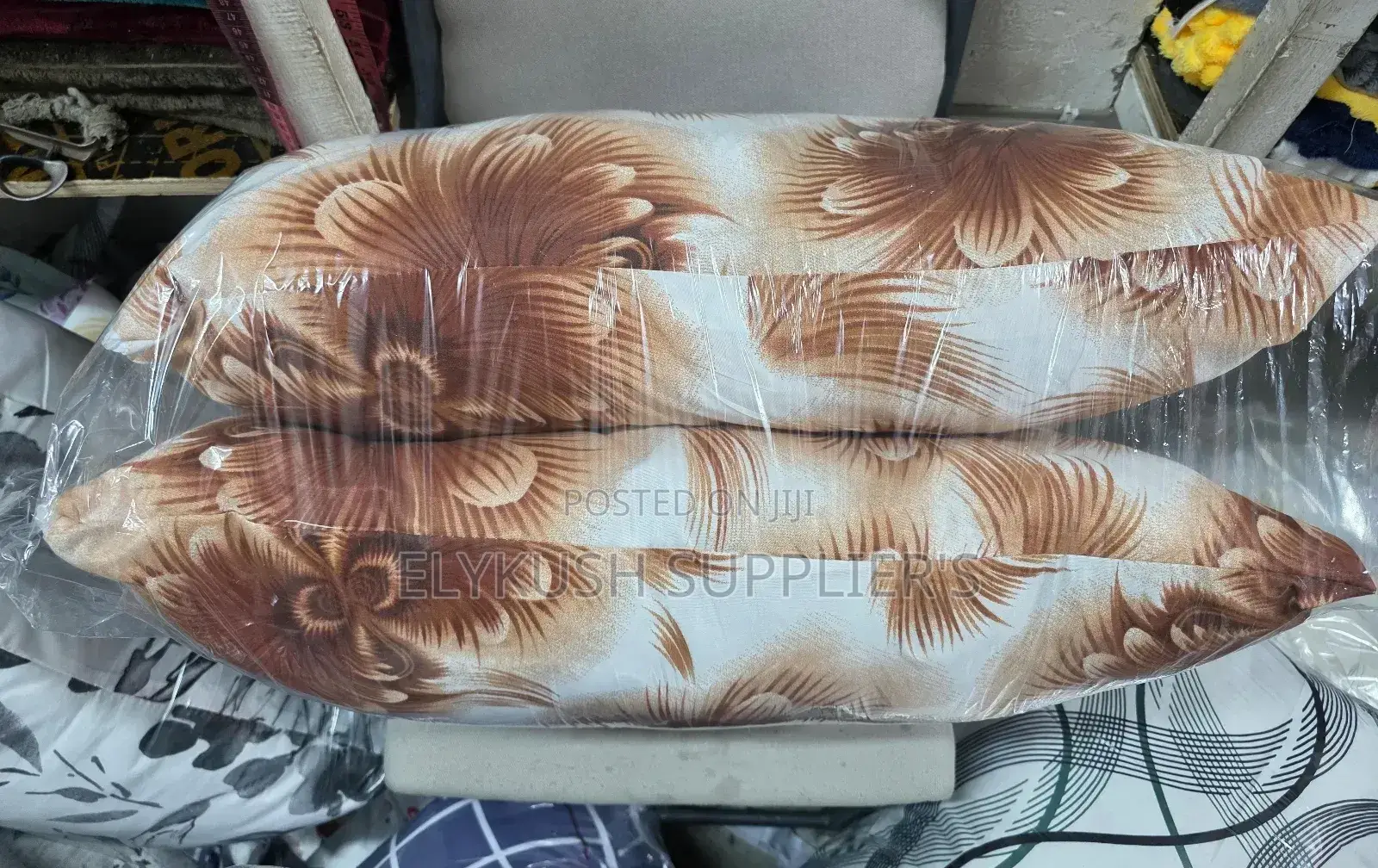 *Flowered Fiber Bed Pillows