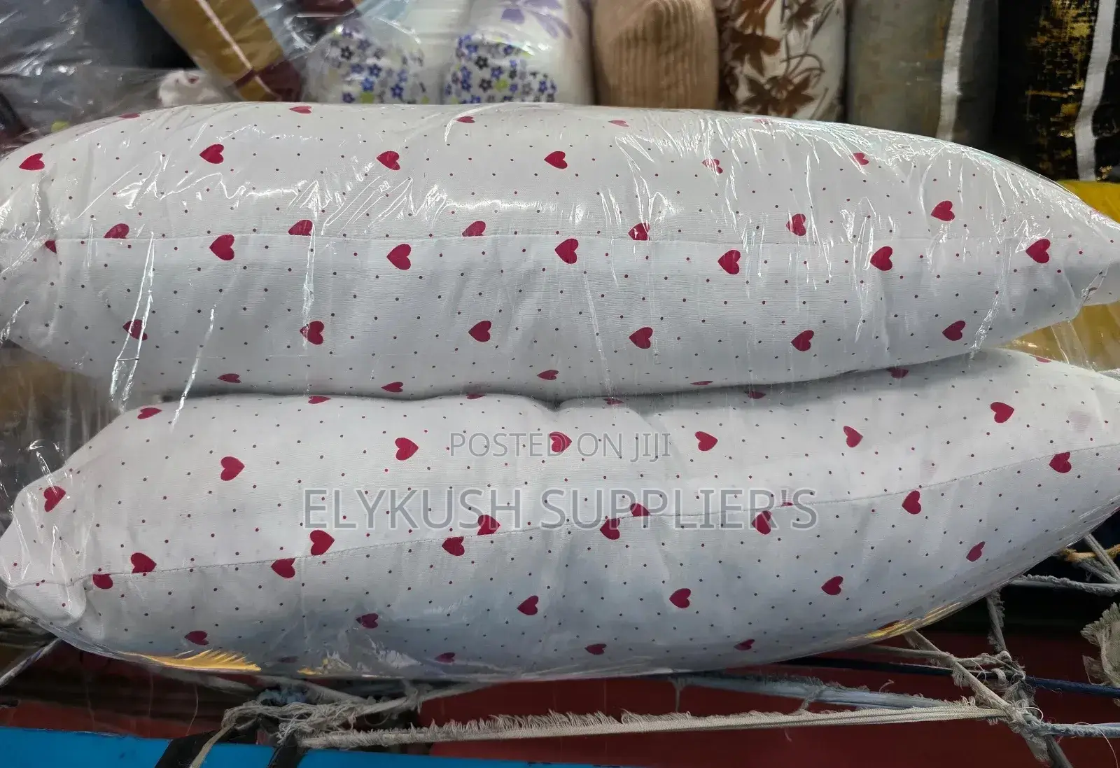 *Flowered Fiber Bed Pillows