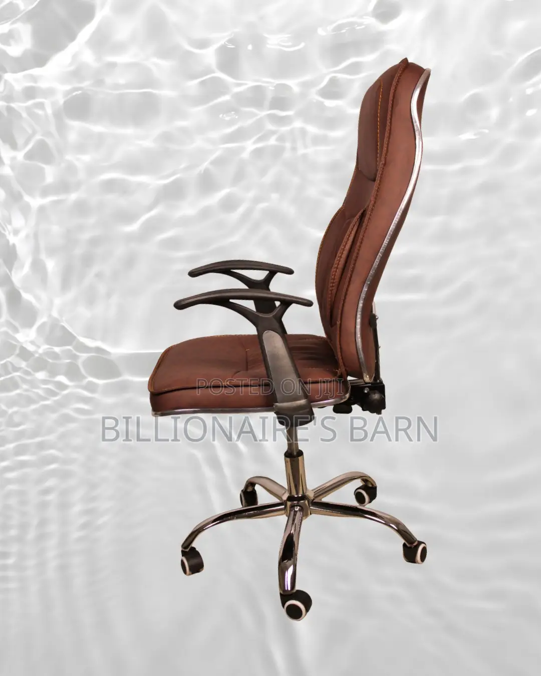 Ergonomic Executive Leather Chair | Imported Nylon Castors