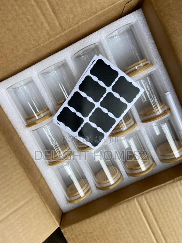 Round Glass Jars Set_nje - main view