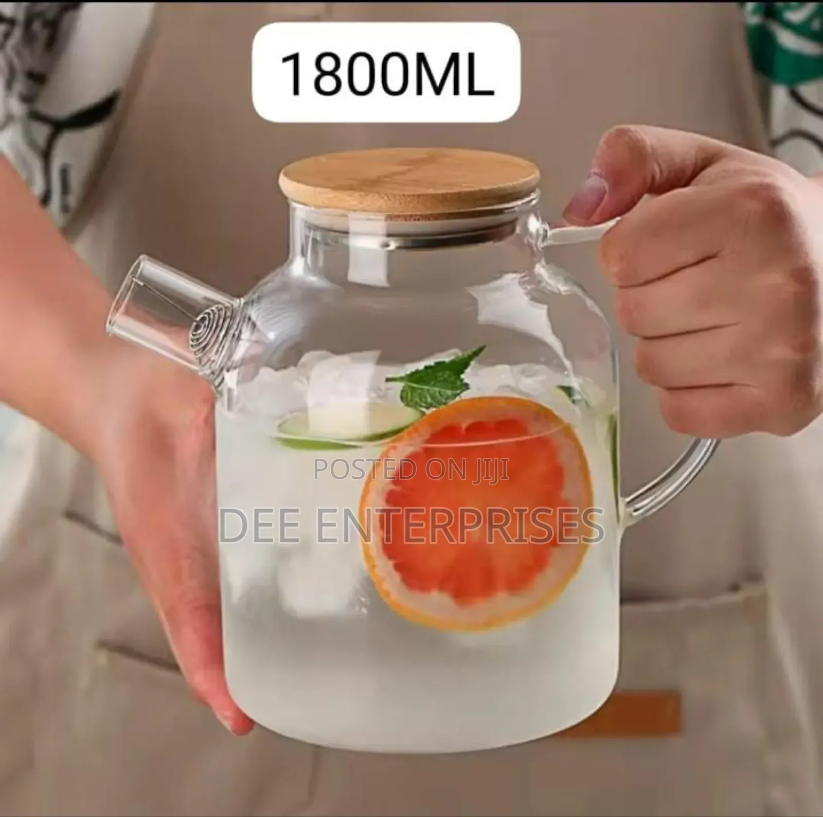1.8l Heat-Resistance Glass Teapot Infuser