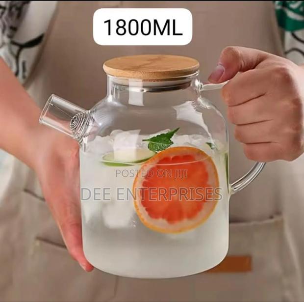 1.8l Heat-Resistance Glass Teapot Infuser - thumbnail 3