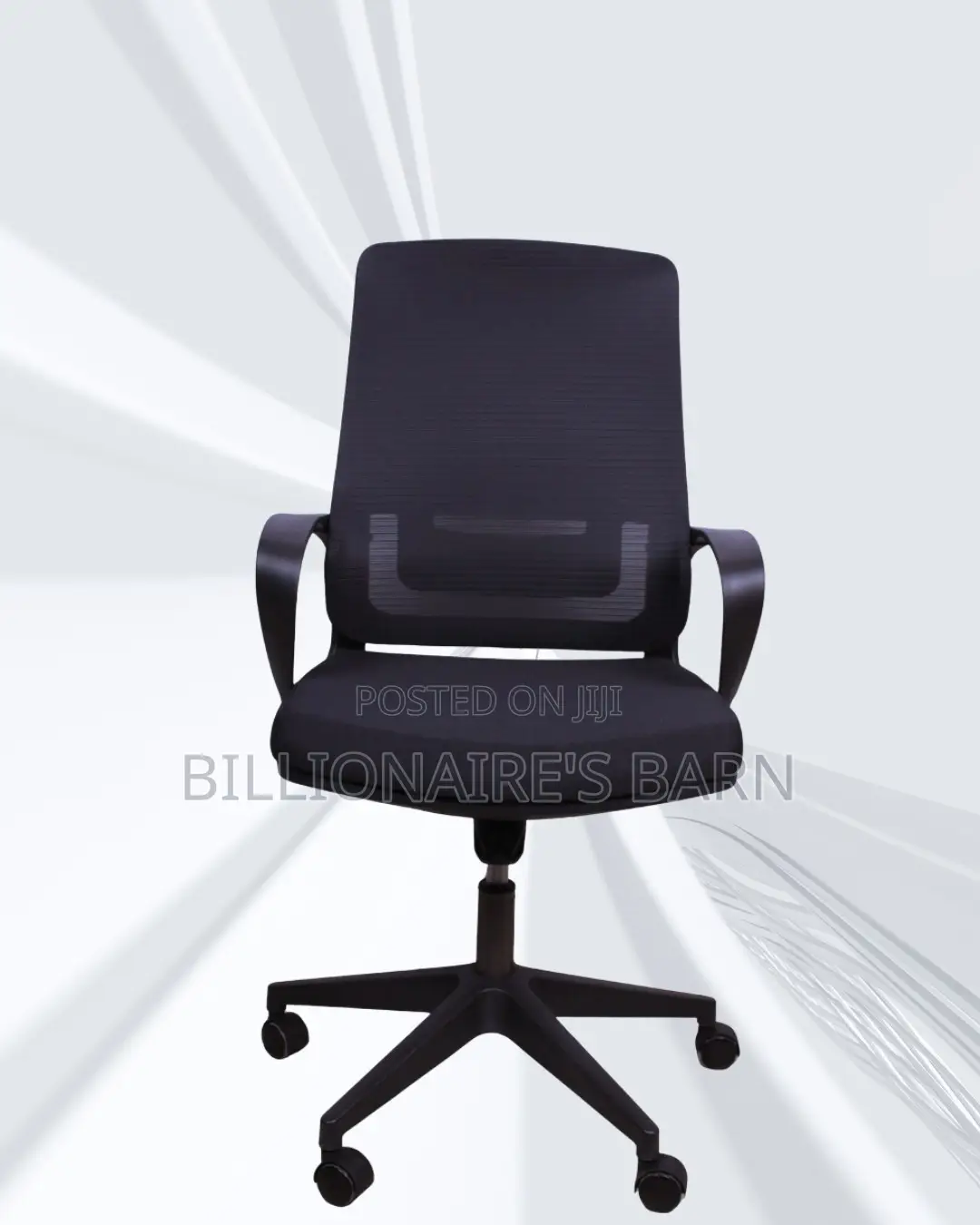 Black Ergonomic Mesh Office Chair | Executive Scratch-Resistant Finish