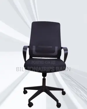 Black Ergonomic Mesh Office Chair | Executive Scratch-Resistant Finish