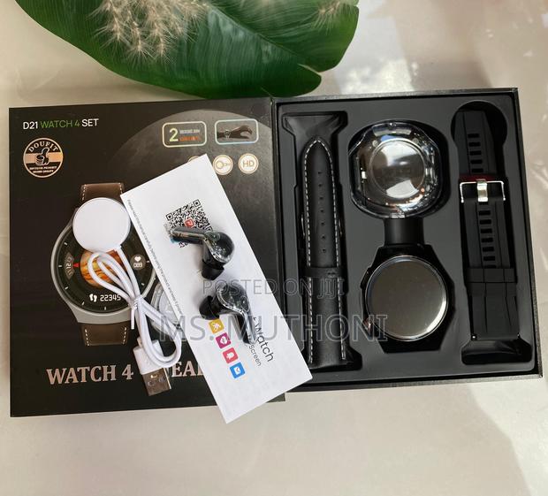Smart Watch Gift Set ; With Earbuds and 2 Straps - thumbnail 4