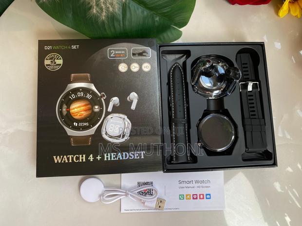 Smart Watch Gift Set ; With Earbuds and 2 Straps - thumbnail 2