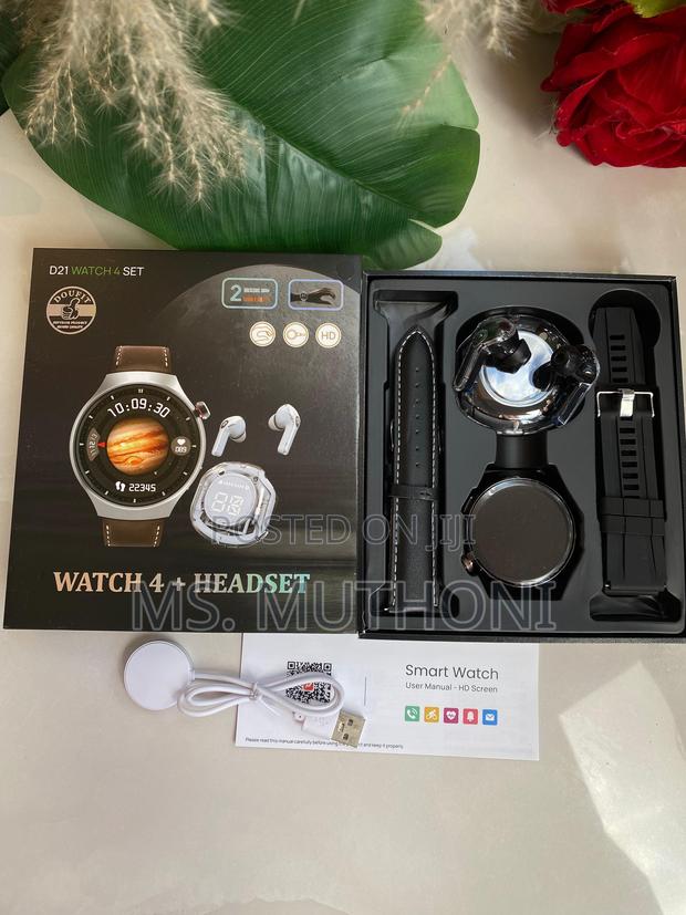 Smart Watch Gift Set ; With Earbuds and 2 Straps - thumbnail 3