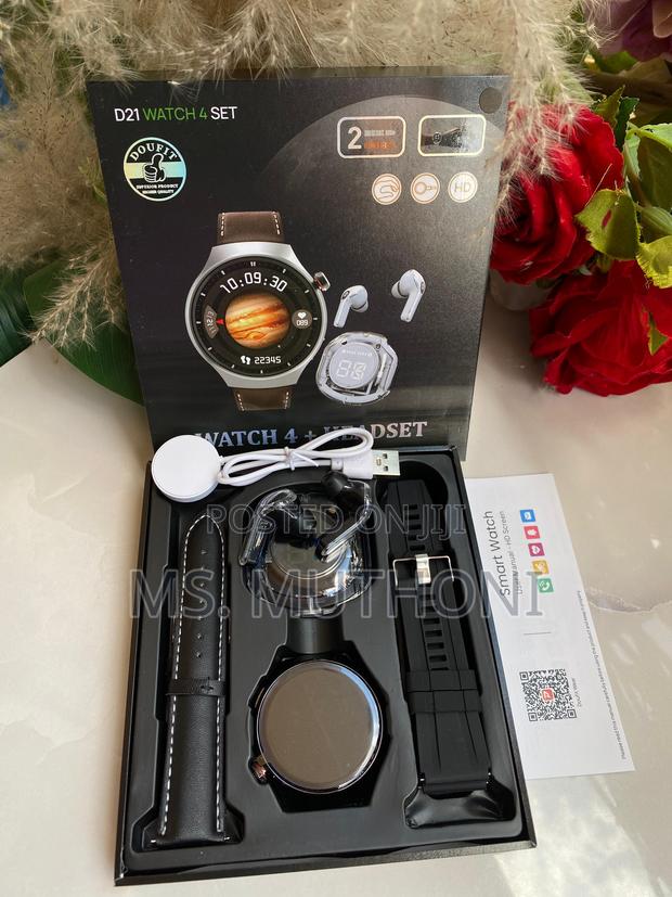 Smart Watch Gift Set ; With Earbuds and 2 Straps - thumbnail 5