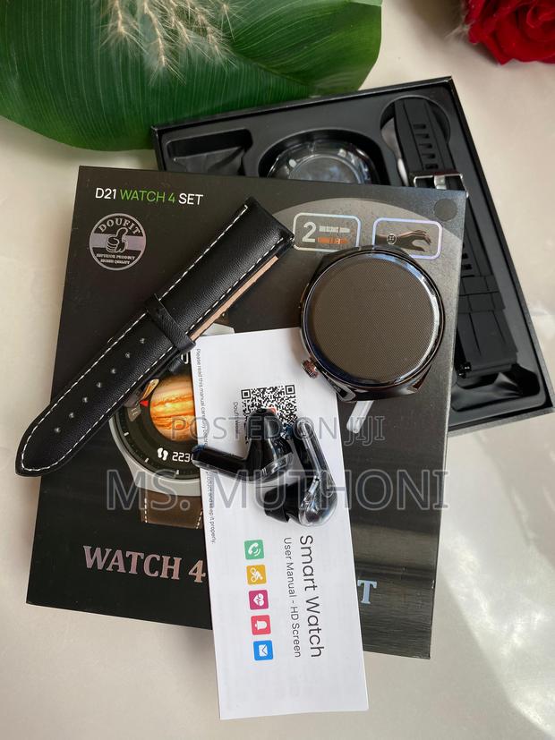 Smart Watch Gift Set ; With Earbuds and 2 Straps - main view