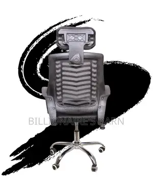 Imported Secretarial Mesh Chair | Headrest Support