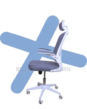 Heavy-Duty White Ergonomic Office Chair | Tilt Lock Mechanism
