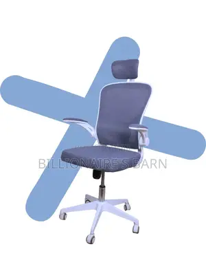 Heavy-Duty White Ergonomic Office Chair | Tilt Lock Mechanism